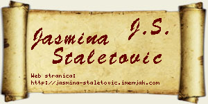 Jasmina Staletović vizit kartica